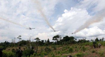 La Autoridad Nacional de Licencias Ambientales, ANLA, excluye a los municipios de Hacarí y San Calixto de los procesos de fumigación de cultivos ilícitos. / Foto: Cortesía / La Opinión 