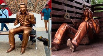 Esculturas vallenatos en Valledupar