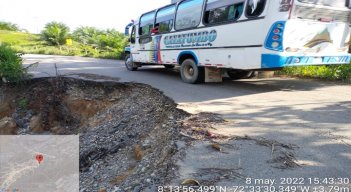 Una emergencia vial se registra en algunos municipios del Norte de Santander, ante la ola invernal. La Gobernación conjuntamente con la Unidad de Gestión del Riesgo anuncia maquinaria amarilla para conjurar la crisis.