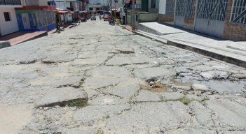 Por la acción del invierno la malla vial del municipio de Ocaña se encuentra en precarias condiciones.        