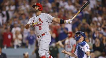 El dominicano Albert Pujols, una de las grandes figuras del béisbol de las Grandes Ligas.