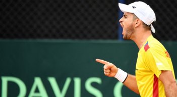 El antioqueño Nicolás Mejía le dio el primer punto a Colombia en la Copa Davis a Colombia en el duelo contra Turquía.