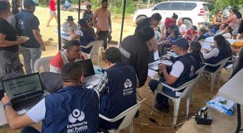 La Defensoría del Pueblo llega a las invasiones