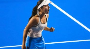 Camila Osorio inició el WTA 125 de Midland con triunfo./Foto: cortesía