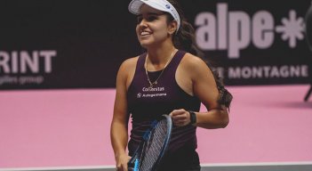 Camila Osorio en el WTA 250 de Lyon./Foto: cortesía
