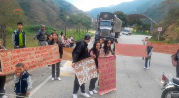 Bloqueo en la vía Ocaña-Cúcuta 