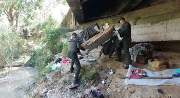 En varias oportunidades se han realizado operativos en la zona, pero los habitantes regresan./ Foto: Cortesía