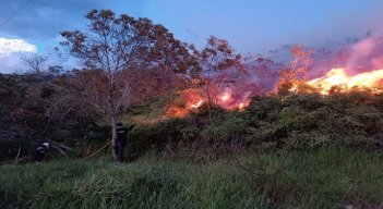 Encendidas se encuentran las alarmas por los incendios forestales en la provincia de Ocaña. /Foto: Cortesía.