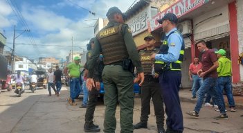 Los comerciantes de la plaza de mercado de Ocaña, los más afectados./ Foto Cortesía