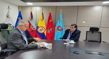 El alcalde de Ocaña se reunió con el ministro de Defensa para exponer la situación del orden público./ Foto: Cortesía.