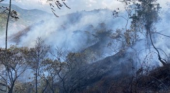 Las altas temperaturas empiezan a preocupar en la provincia de Ocaña por la aparición de incendios forestales./ Foto: Cortesía