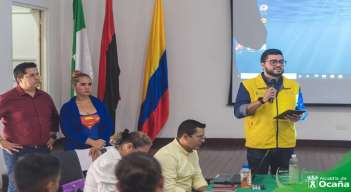 En Ocaña se adelantan charlas para prevenir el fenómeno de las minas antipersonales y munición sin explotar./ Foto: Cortesía