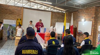 La Cruz Roja entrega dotación a los organismos de socorro./ Foto: Cortesía