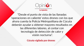 Cúcuta vigilada por drones