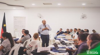 En Ocaña se suscribe un pacto educativo para generar entornos seguros de sana convivencia./ Foto: Cortesía