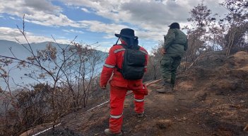 Luego de varios días fue extinguido el incendio forestal en zona rural de Ocaña./ Foto cortesía para La Opinión.