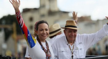 Las caras de la oposición venezolana; la líder opositora María Corina Machado y el candidato a la presidencia, Edmundo Gónzalez. / Foto cortesía