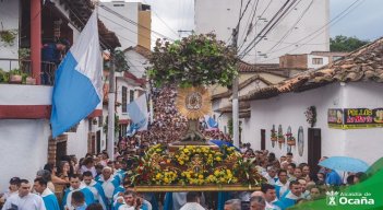 La multitudinaria procesión en honor a la patrona la virgen de la Torcoroma es el mejor termómetro del fervor religioso de los ocañeros./ Foto cortesía: La Opinión.