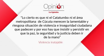 Editorial Violencia inatajable