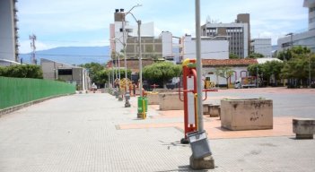 El parque tiene un amplio parqueadero con capacidad para 300 carros y 100 motos, pero no se está utilizando. / Foto: Carlos Ramírez. 