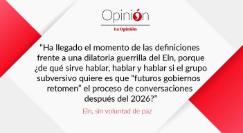 ELN no quiere paz