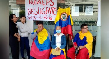 Protesta en la Nueva EPS