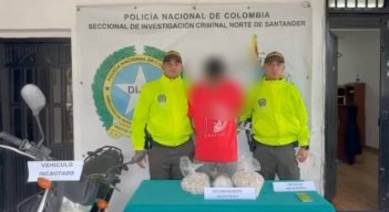 Joven capturado con 4 kilos de cocaína en Ocaña, Norte de Santander