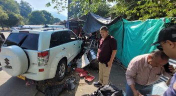 Accidente en aparador de Papi quiero piña