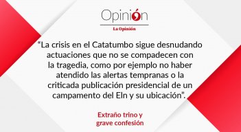 Extraño trino y grave confusión