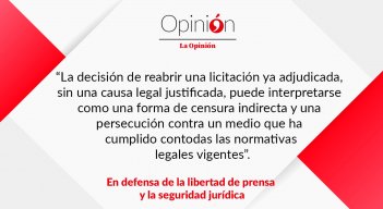 En defensa de la libertad de prensa y la seguridad jurídica