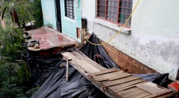  Casa en riesgo por las lluvias