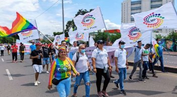 La poblacoión LGBTI+ marcha hoy en contra de la homofobia/Foto archivo