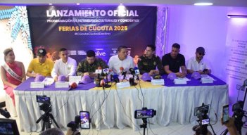 El alcalde Jorge Acevedo Peñaloza presentó ayer en sociedad las Ferias 2025/Foto cortesía