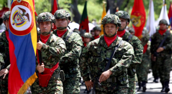 Desfile militar en Cúcuta.