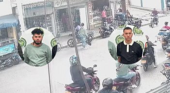 En video la captura de de alias Covid y Stiven, presuntos extorsionistas de Los Pelusos, en Ocaña 
