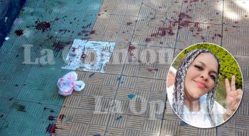 Ayer, aún estaban los  rastros de sangre en el sitio  del ataque./ Foto Carlos Ramírez y cortesía