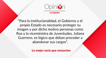 Lo mejor sería que renuncien