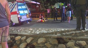 El cuerpo de Luis Carlos Gil Guarín quedó tendido boca abajo, a pocos centímetros de la moto en la que se movilizaba.