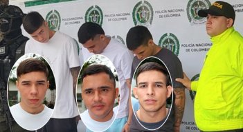 Ronald Cárdenas, Yeiner Castellanos y César Montes fueron enviados a la cárcel. / Foto cortesía