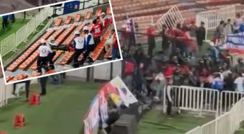 Desmanes en el partido Medellín vs. Junior 