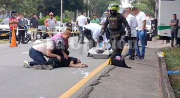 El doble asesinato ocurrió en la vía Cúcuta–Pamplona, a la altura del sector La Cristalina. Foto: Leonardo Favio Oliveros-La Opinión