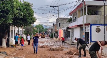 Barrio Chaparral tras las lluvias del martes