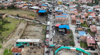 Bloqueo de vías en Chitagá. 