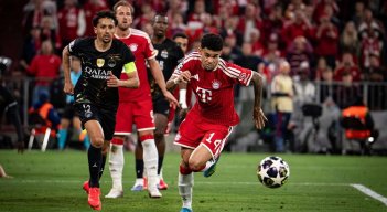 El guajiro Luis Fernando Díaz no estuvo fino para el  gol en la vuelta de la semis de la Liga de Campeones.