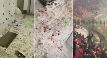 Destrozados con rastros de sangre: así quedaron algunos baños del Atanasio tras las protestas de hinchas del DIM