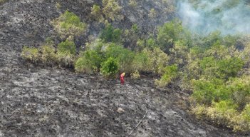 Incendio en Ocaña, corregimiento de Aguas Claras.