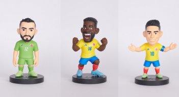 Los más fieles hinchas de la Selección Colombia podrán llevarse las figuras de los jugadores a casa