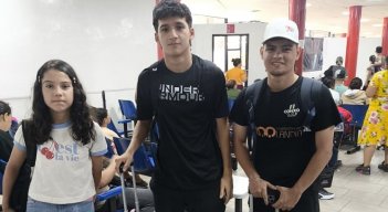 Luciana Contreras, Juan Diego Omaña y Miguel Cabrera, competían en el WTT Youth Contender Caracas 2026, un torneo de tenis de mesa.