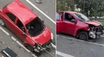 Niña de 3 años y su abuela salen ilesas tras explosión de una papa bomba durante disturbios en la Universidad del Valle de Cali
