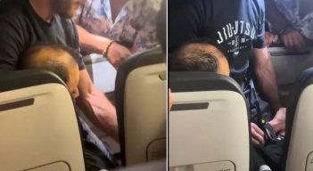 Incidente en avión. Capturas de pantalla.